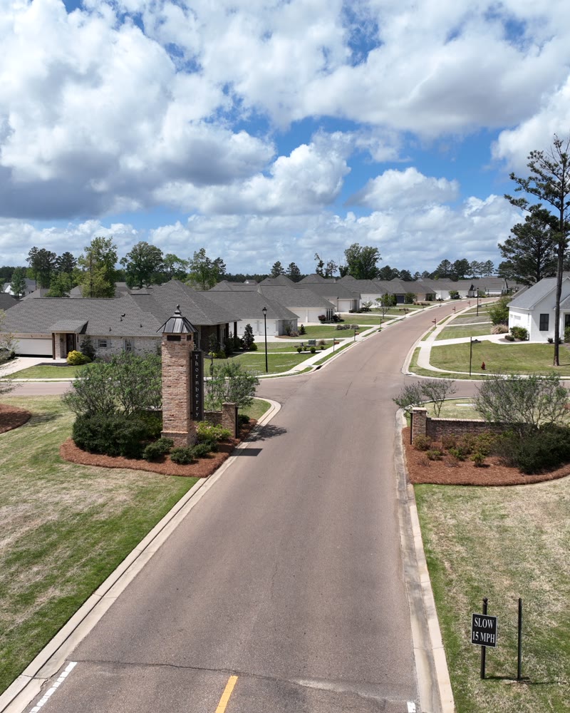 Road leading through the Thornberry entrance
