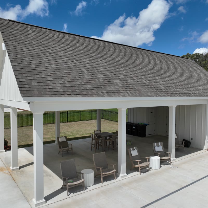 Open-air community pavilion